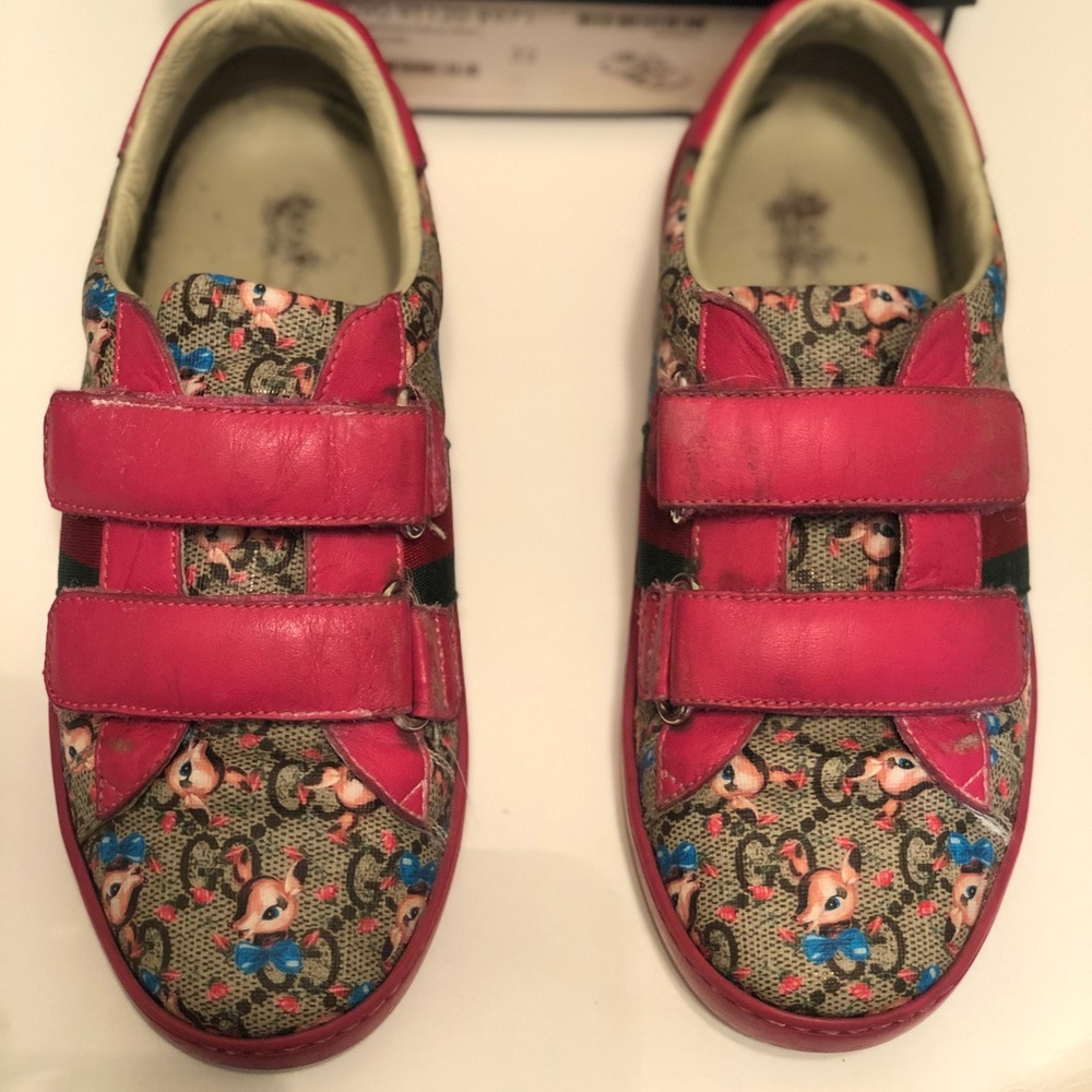 SOLD—Girls Gucci Fawn sneakers